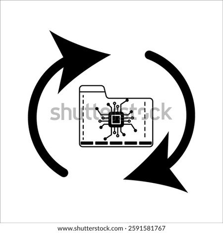 Transfer arrow icon. linear style sign for mobile concept and web design. Left right arrow simple line vector icon. Symbol, logo illustration.