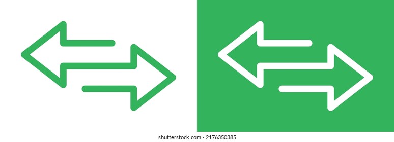 Icono de flecha de transferencia ilustración vectorial.