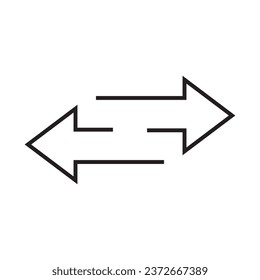 Transfer arrow icon. Vector illustration flat design on white background..eps
