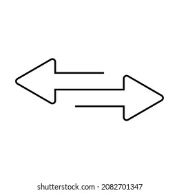 Transfer arrows icon for apps and web sites