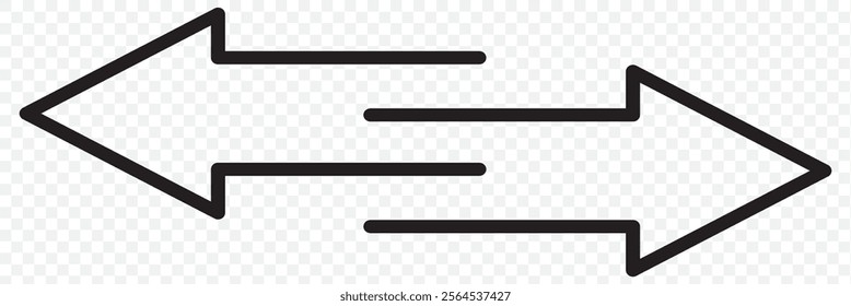 Transfer arrows icon. Data transfer vector icon. Recycling sign. Arrow to left and right symbol for your web site design, logo. Vector illustration. eps 10.