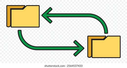 Transfer arrows icon. Data transfer vector icon. Recycling sign. Arrow to left and right symbol for your web site design, logo. Vector illustration. eps 10.