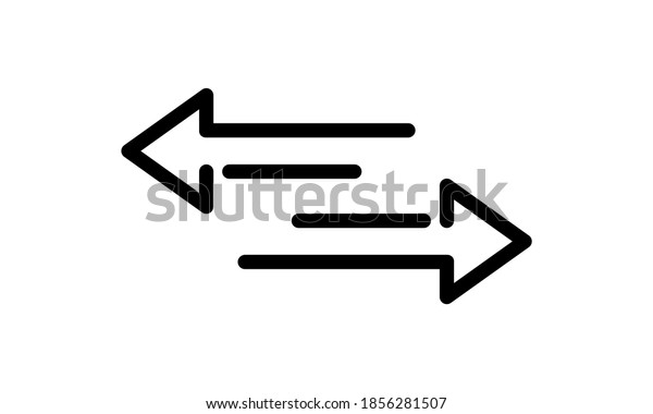 Transfer Arrows Icon Data Transfer Vector Stock Vector (Royalty Free ...
