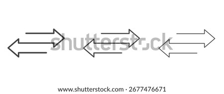 Transfer arrows icon design, suitable for web, infographics, interface and apps.