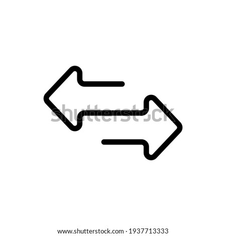 Transfer arrows icon. Exchange sign. Vector EPS 10. Isolated on white background