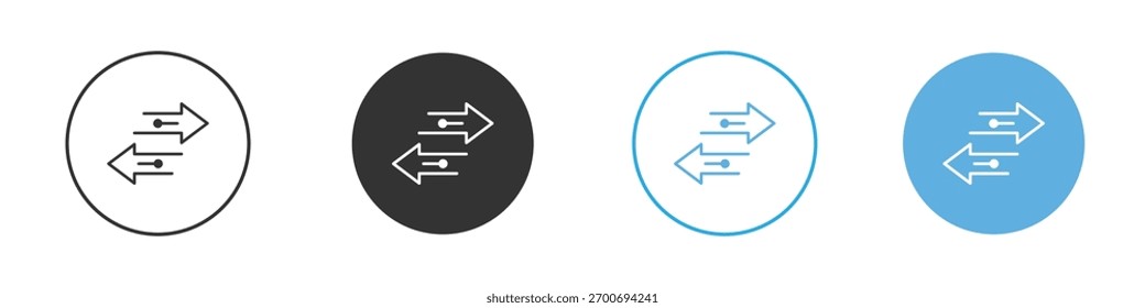 Transfer arrows icon Logo Template Design set
