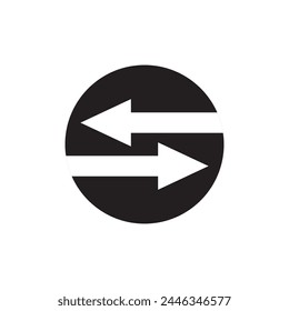 Transfer arrows icon, template for graphic and web design. vector illustration