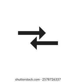 Transfer arrows icon Thin line art collection