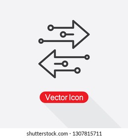 Transfer Arrows Icon Vector Illustration Eps10