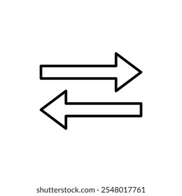 Transferpfeile Icon Webdesign in Vektor