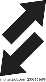 Transfer arrows outline icon. linear style sign for mobile concept and web design. Vector illustration