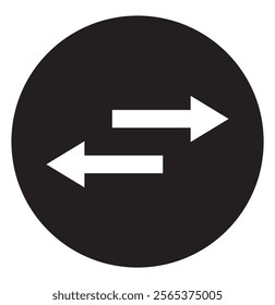 Transfer arrows outline icon. linear style sign for mobile concept and web design, arrow icon in transparent background. Vector illustration. eps 10