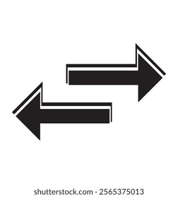 Transfer arrows outline icon. linear style sign for mobile concept and web design, arrow icon in transparent background. Vector illustration. eps 10
