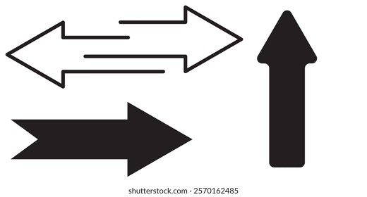 Transfer arrows outline icon. linear style sign for mobile concept and web design. Left right arrows design eps 10 