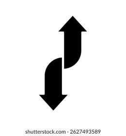 Transfer arrows outline icon. linear style sign for mobile concept and web design. Left right arrows simple line vector icon. Symbol, logo illustration. Pixel perfect vector graphics