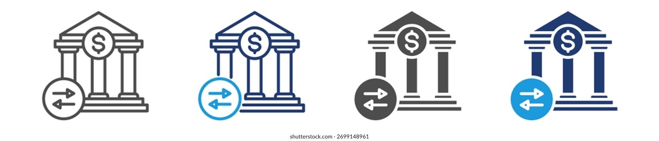 Banksymbol für mehrere Stile