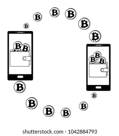 transfer bitcoin in the wallet on a screen phone,transfer bitcoin from phone to wallet