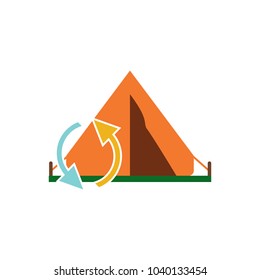 Transfer Camping Logo Icon Design