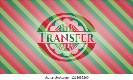 Transfer christmas badge.