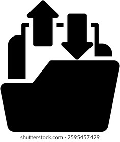 Transfer Data Icon Element For Design