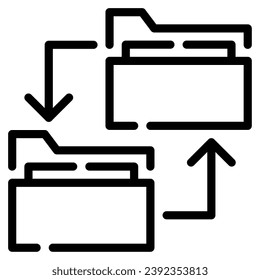 Icono de transferencia de datos, para web, aplicación, infografía, etc