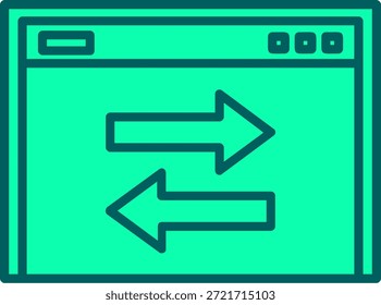 Transfer Data Icon Symbol Art Sign