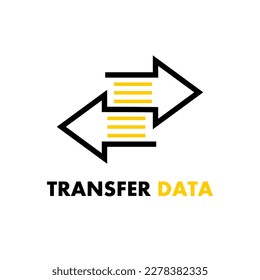 ilustración del logotipo de datos de transferencia