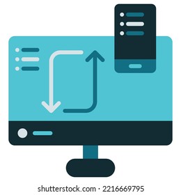 transfer of data from smartphone to computer with internet line
