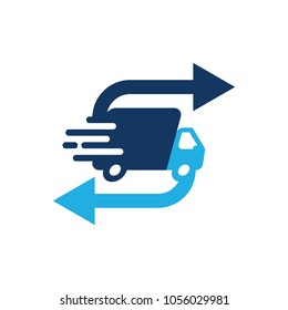 Transfer Delivery Logo Icon Design