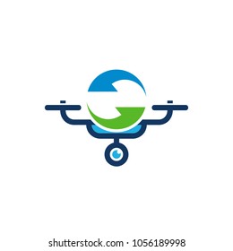 Transfer Drone Logo Icon Design