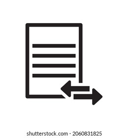 transfer file document icon sign symbol