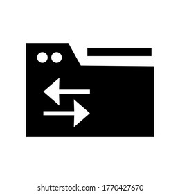 Transfer file icon or logo isolated sign symbol vector illustration - high quality black style vector icons
