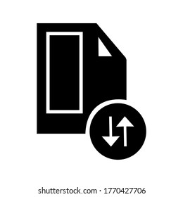 Transfer file icon or logo isolated sign symbol vector illustration - high quality black style vector icons
