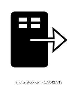Icono de archivo de transferencia o logotipo símbolo de signo aislado ilustración vectorial - iconos vectoriales de estilo negro de alta calidad
