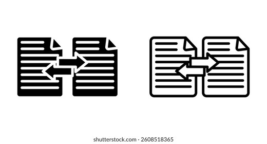 Transfer file icon on white background