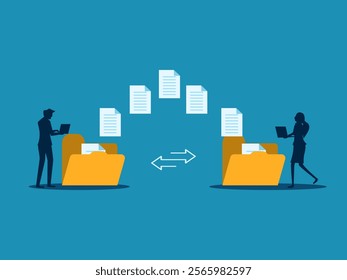 Transfer files, Backup on, Exchange files on folders, Send documents over the Internet
