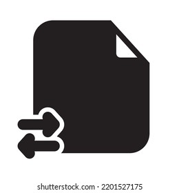 Transfer Files Icon Solid Style