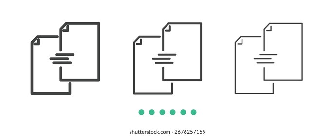 Transfer files icon. Thin line icon vector