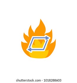 Transfer Fire Logo Icon Design