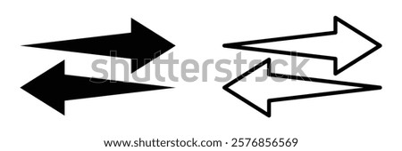 Transfer icon. Transfer arrow icon. Exchange icon in trendy flat style. Reverse symbol for your web site design. Vector illustration.