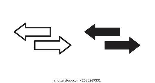 Transfer icon art in black and white