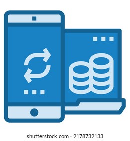 TRANSFER Icon Business Vector Illustration 