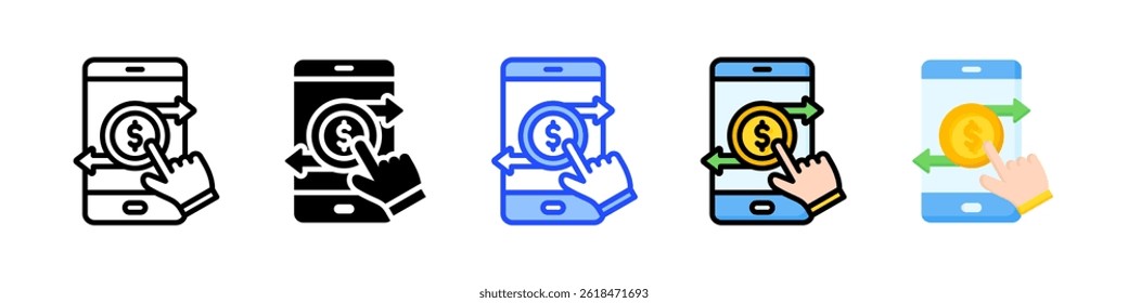 Transfer Icon Collection With Multiple Styles