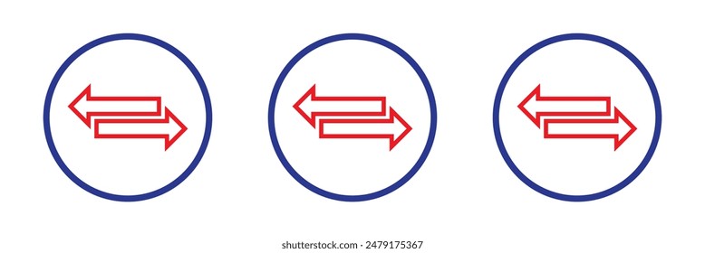 Transfer icon. Exchange arrow icon, vector illustration