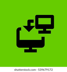 transfer icon flat disign