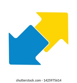 transfer icon. flat illustration of transfer vector icon for web