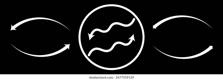 Transfer icon. Left right arrows vector icon. Transfer arrows icon. Two side arrow icon. Eps 10.