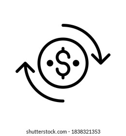 Icono de transferencia o logotipo símbolo de signo aislado ilustración vectorial - iconos vectoriales de estilo negro de alta calidad
