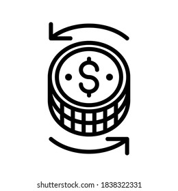 Icono de transferencia o logotipo símbolo de signo aislado ilustración vectorial - iconos vectoriales de estilo negro de alta calidad
