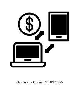 Transfer icon or logo isolated sign symbol vector illustration - high quality black style vector icons
